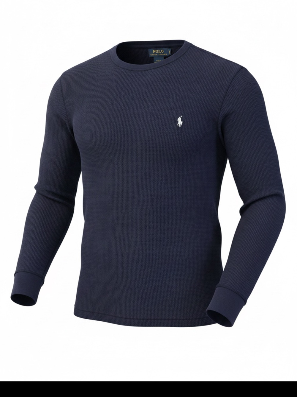 Polo by Ralph Lauren Navy Waffle Thermal Long Sleeve Crew